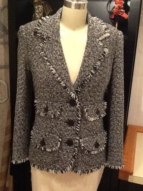 chanel inspired tweed jacket